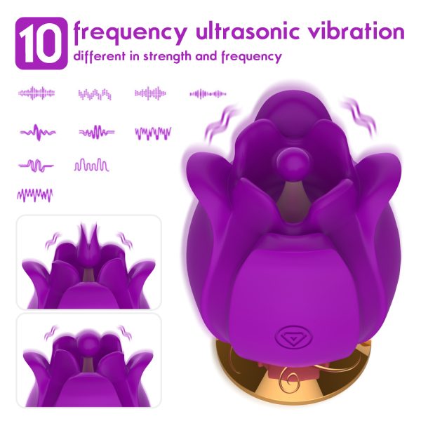 Vibrador Flor 02 Capas Estimuladoras de Clitóris 10 Vibração - Image 8