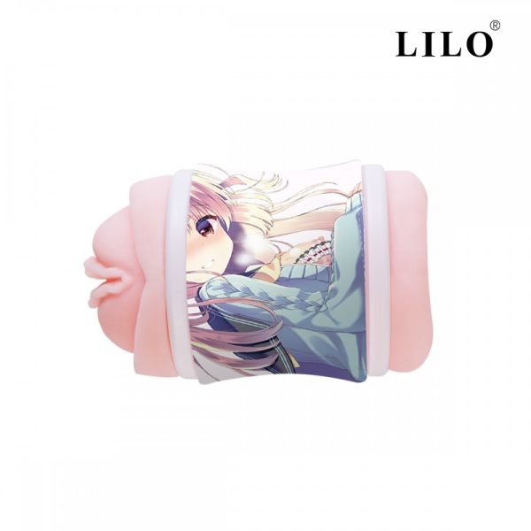 Masturbador Ponta Dupla Com Vagina E ânus Em Cyberskin LILO - Image 6