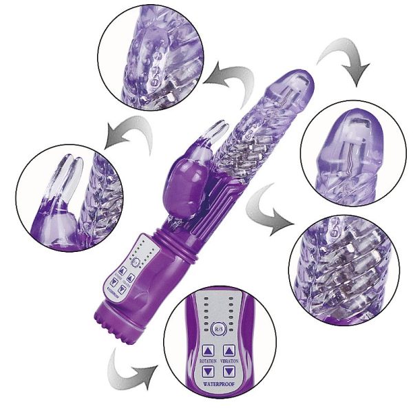 Vibrador Silicone Rotativo 36 Vibrações 8 Velocidades Rotação 360 - Image 6