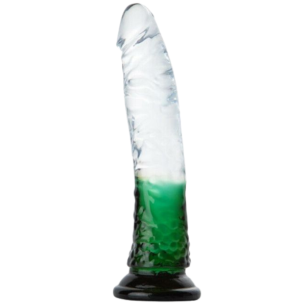 Prótese Realística com Ventosa e Degrade na Cor Verde - 20cm - Image 3