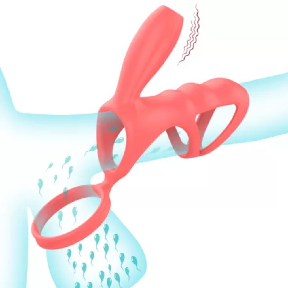 Anel Peniano E Para Escroto com Estimulador Clitoriano