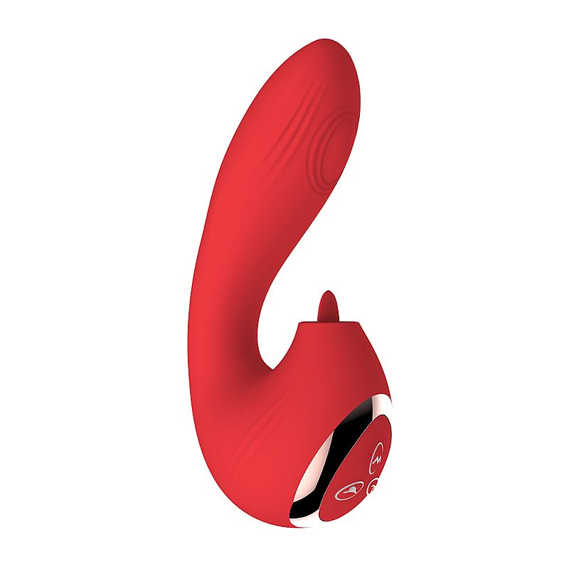 Vibrador de Ponto G e Clitóris com Estimulador - Low
