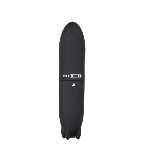 Mini Vibrador G-Spot Torpedo Preto Aveludado Multivelocidade - Image 2
