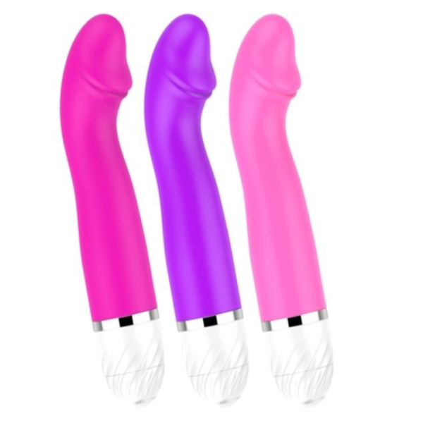 Vibrador Formato Glande Ponto G Multivelocidade a Pilha