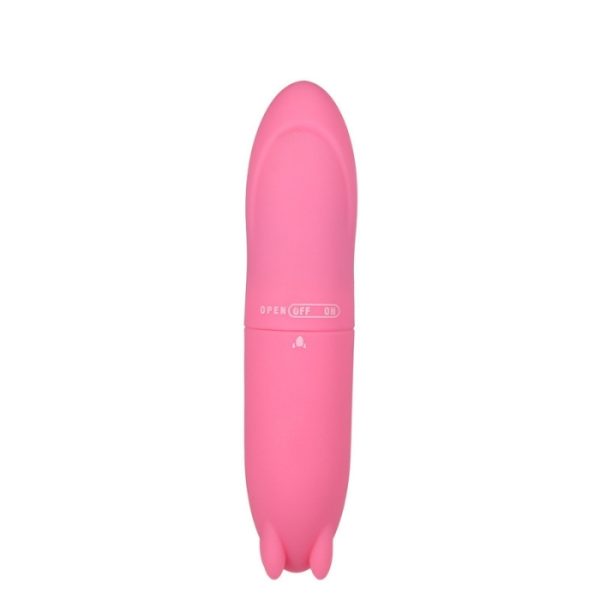 Mini Vibrador G-Spot Torpedo Rosa Aveludado Multivelocidade - Image 2