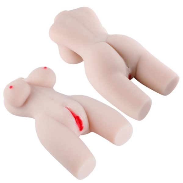Masturbador Meio corpo Articulável com Seios, Vagina e Anus