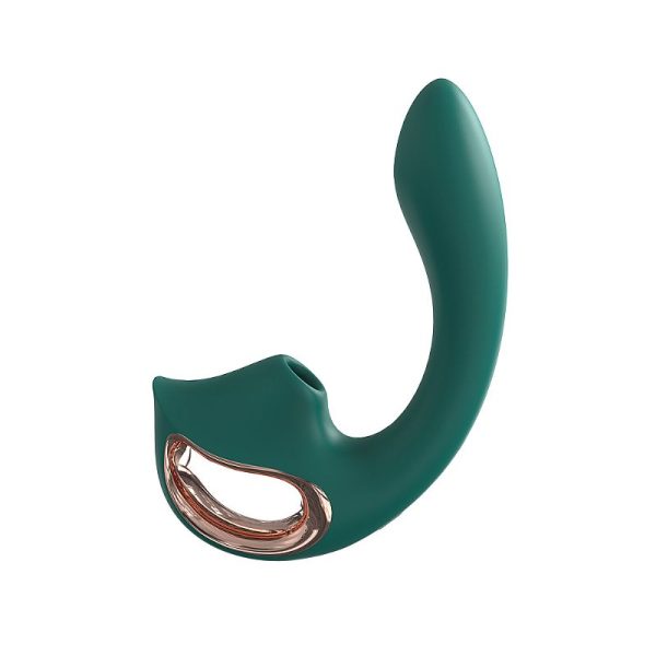 Vibrador de Ponto G e Clitóris com Pulsações VERDE - Selene - Image 4