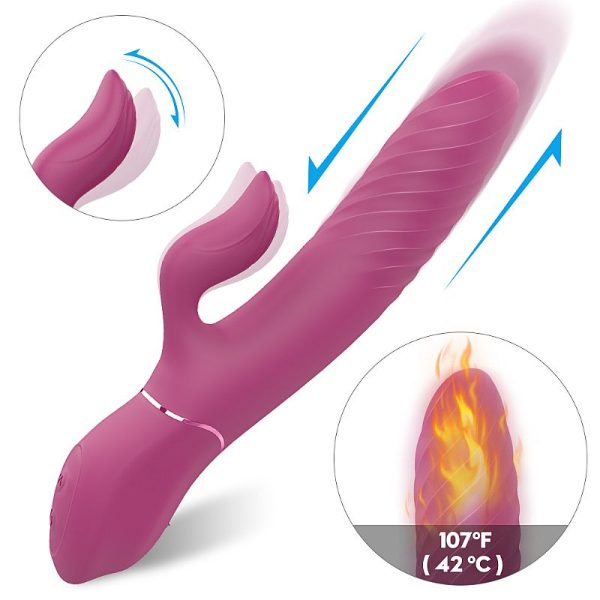 Vibrador de Ponto G e Clitóris com Vai e vem - Lighters - S-Hande