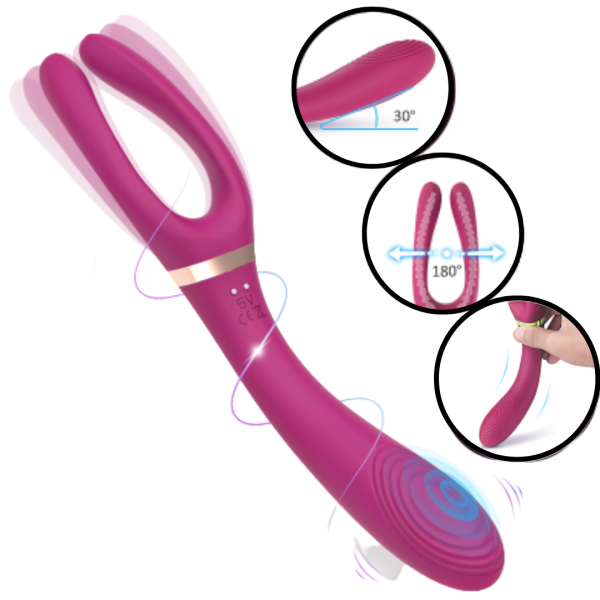 Vibrador de Clitóris com penetrador Ponto G - Cersei S-Hande