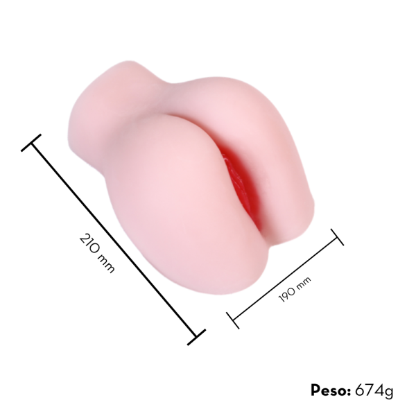 Mini Masturbador Masculino Bumbum com Vagina e Anus - Image 2