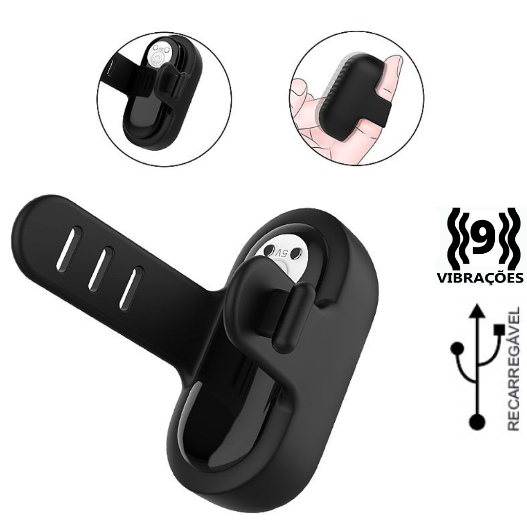 Vibrador Dedeira Recarregável 9 Vibração Mini Finger S-hande