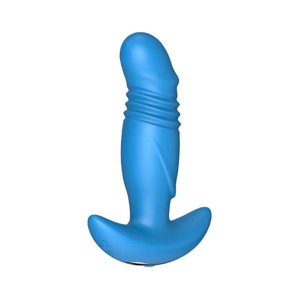 Plug Anal com Sobe e Desce Recarregável LUKA na Cor Azul - Image 4