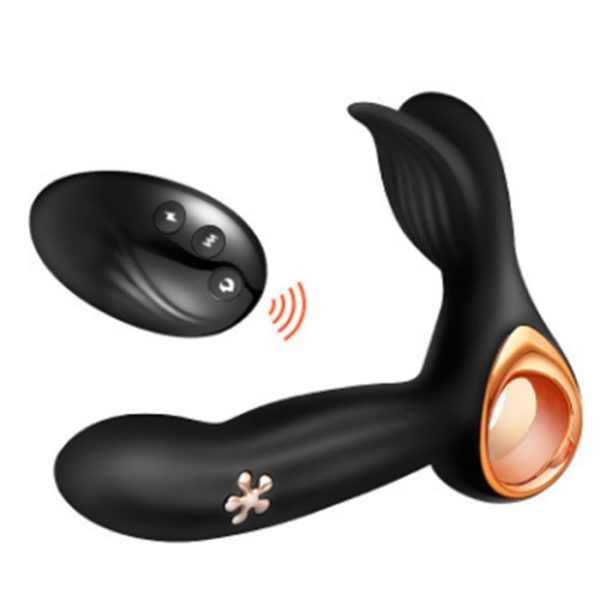 Massageador de Próstata com Estimulador e Controle Remoto