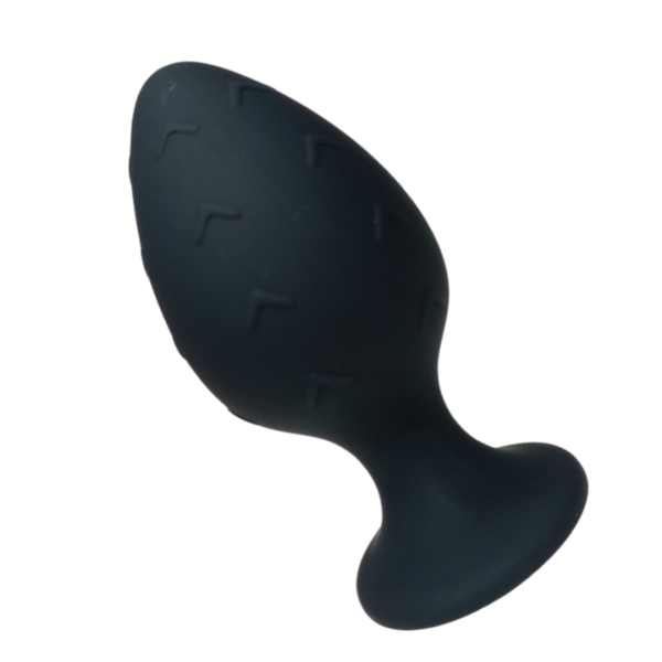 Mini Plug Anal de Silicone Preto Com Detalhes em Flecha 6×3 Cm