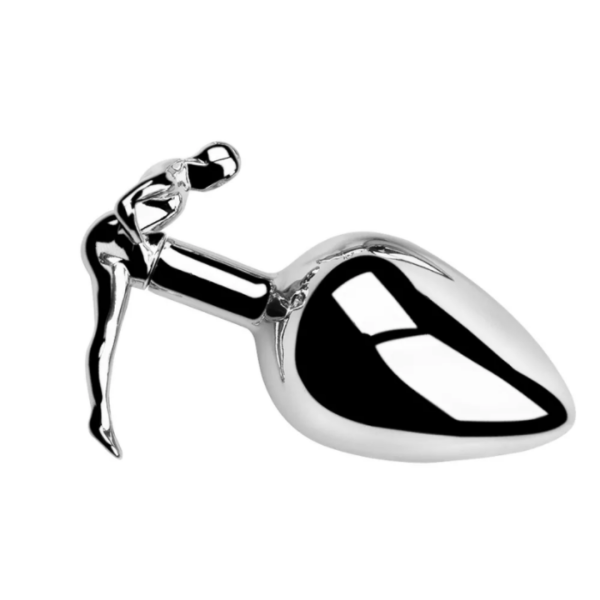 Plug Anal Tamanho P Com Formato de Homem na Base - 8x3,5CM