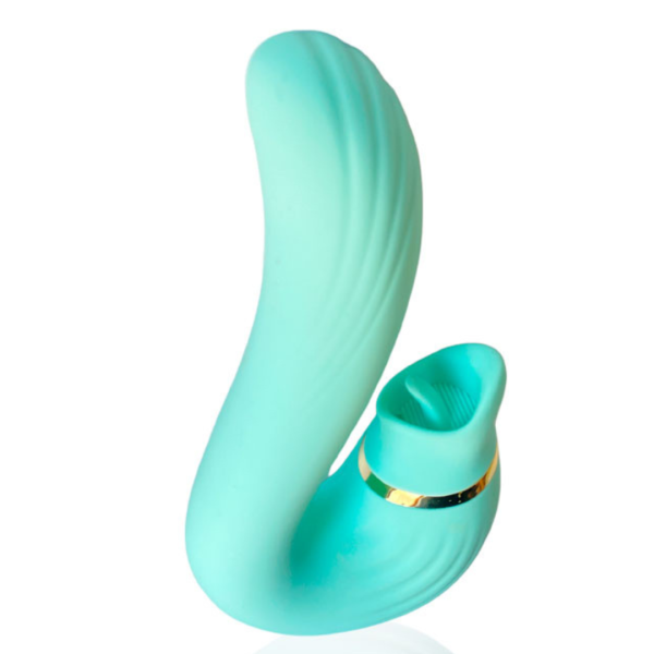 Vibrador Massageador Verde Clitóris e Ponto G 10 Velocidades Com Aquecimento - Image 2