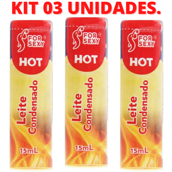 KIT 03 Géis Hot Comestível de Leite Condensado Saboroso 15Ml - Image 2