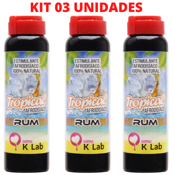 Kit 03 Estimulante Afrodisíaco Gotas Energético Tropical Run 10 Ml - Image 2