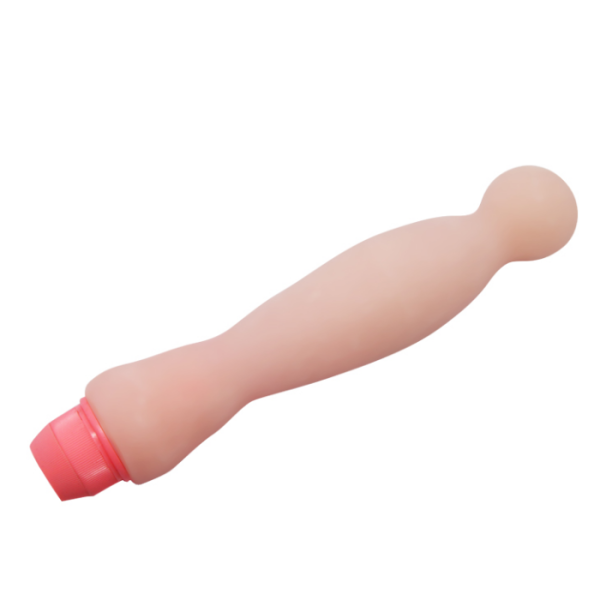 Prótese Com Vibrador e Vertebra Forma Arredondada Flexi Vibe - Image 3
