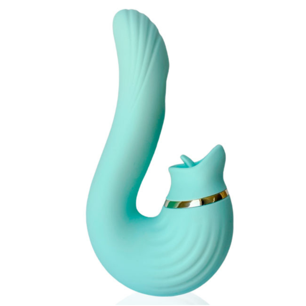 Vibrador Massageador Verde Clitóris e Ponto G 10 Velocidades Com Aquecimento - Image 4