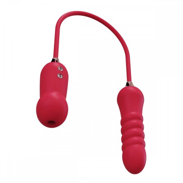 Vibrador com Pontas de Sugador e Penetrador, USB - Cathy - Image 4