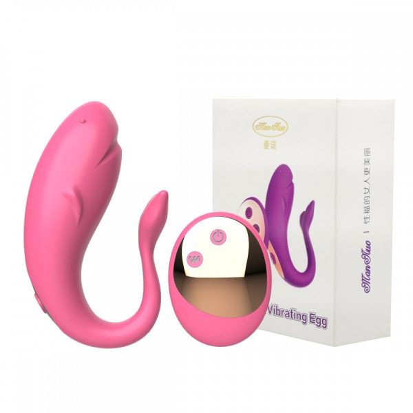 Vibrador Pontas Dupla Recarregável com Controle Remoto