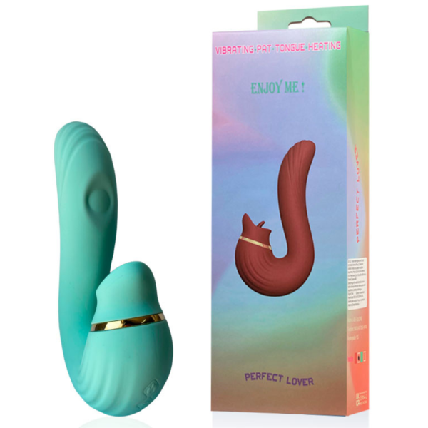Vibrador Massageador Verde Clitóris e Ponto G 10 Velocidades Com Aquecimento - Image 3