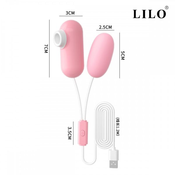 Vibrador Ponta Dupla Com Sugador e Bullet de 12 Vibrações - Image 7