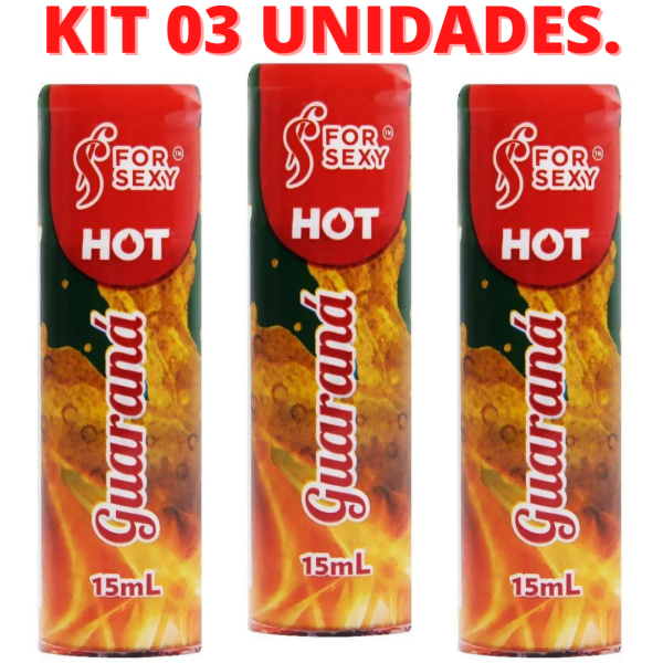 KIT 03 Géis Hot Comestível no Sabor de Guaraná Saboroso 15Ml - Image 2