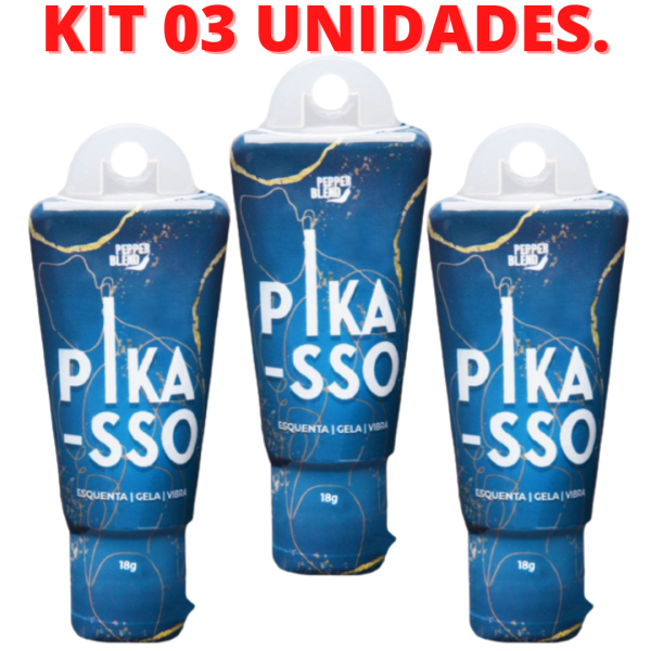 KIT 03 Excitantes Pikasso Masculino Vibrador 18G PepperBlend - Image 2