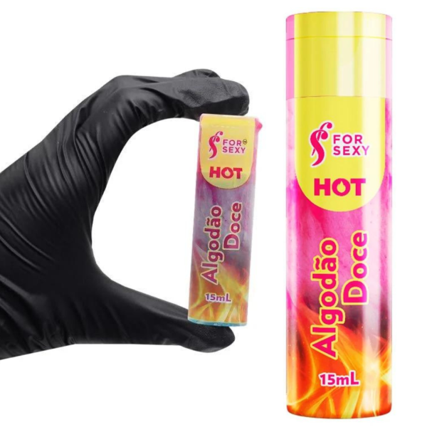 Gel Hot Comestível de Algodão Doce Saboroso 15Ml ForSexy