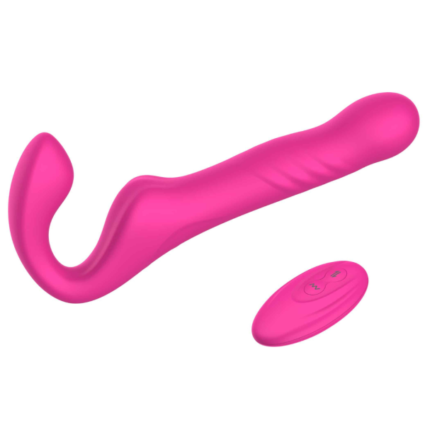 Vibrador Duplo Strapless Feminino Vai e Vem 10 Velocidades Recarregável