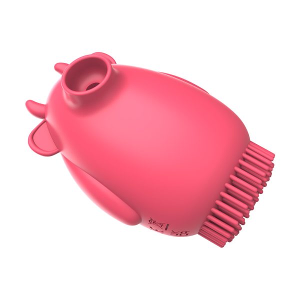 Vibrador Com Cerdas e Sugador Para Estimular Clitóris e Seio - Image 2