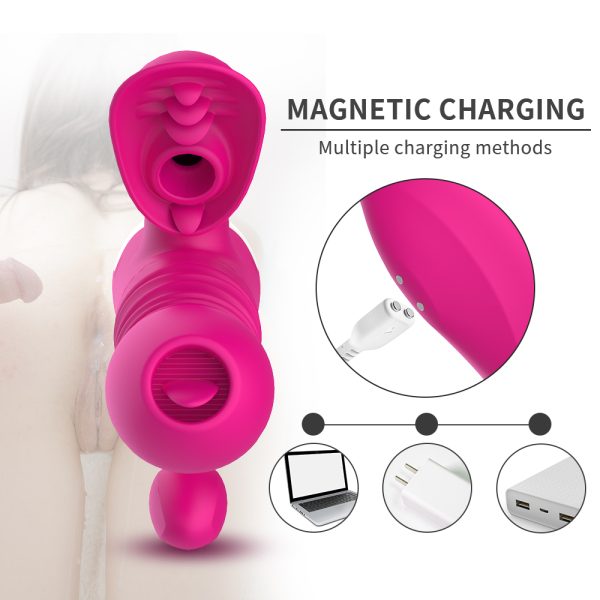 Vibrador Triplo Estimulador De Ponto G, Clitóris e Anal DIBE - Image 9
