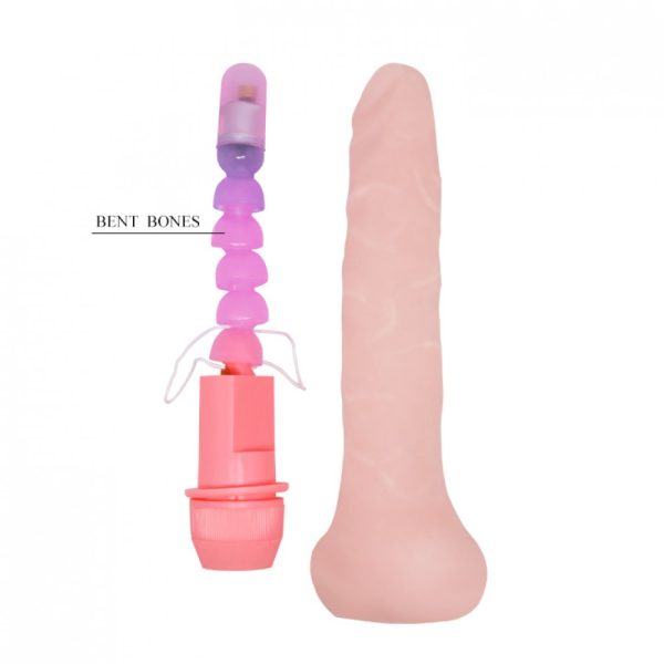 Pênis Realístico Com Vertebras e Vibrador 19x2,8CM FlexiVibe - Image 9