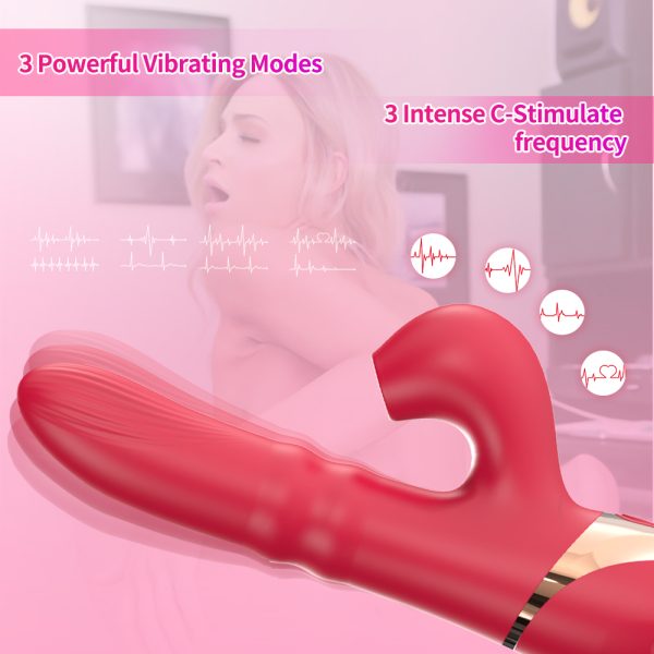 Vibrador Ponto G e Estimulador de Clitóris C/ Sucção Sliding - Image 4