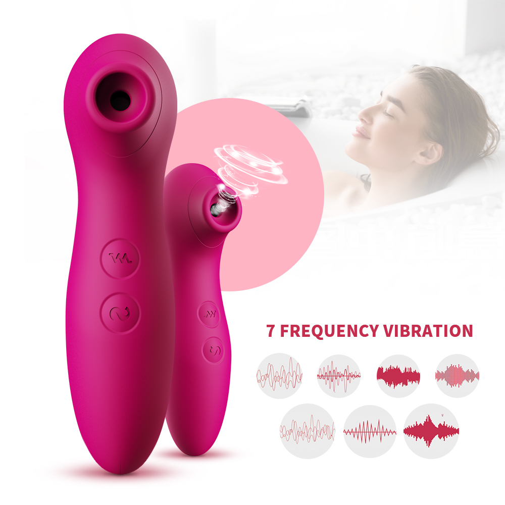 Vibrador Estimulador Clitoriano Com Sucção Recarregável DIBE - Imagem 2