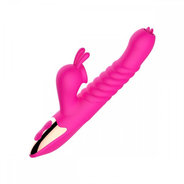 Vibrador Com Vai e Vem e Língua + Estimulador com Sucção USB - Image 5