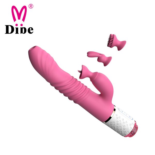 Vibrador Ponto G Com Estimulador Clitoriano de 03 Peças DIBE - Image 6