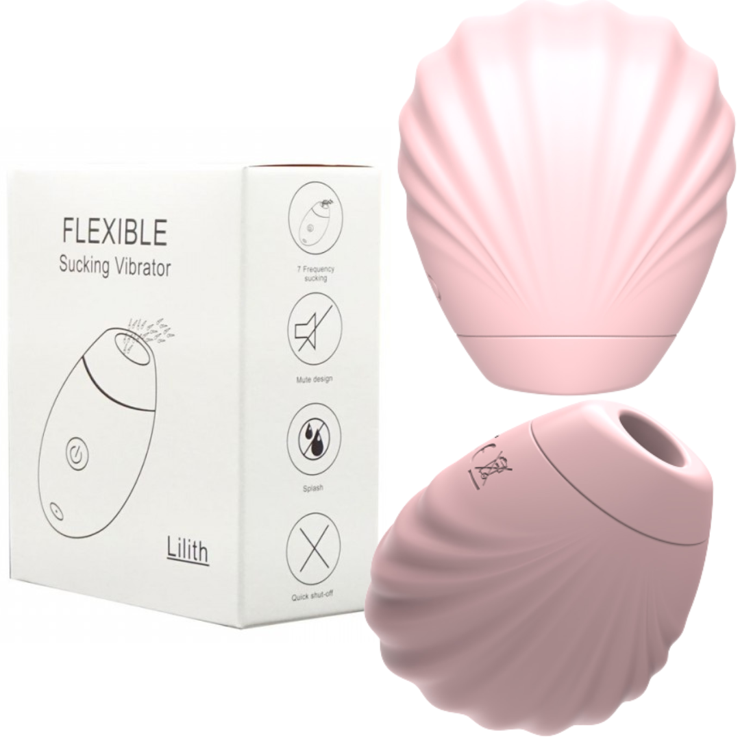 Vibrador Com Estimulador de Clitóris C/ Sucção, USB - Lilith