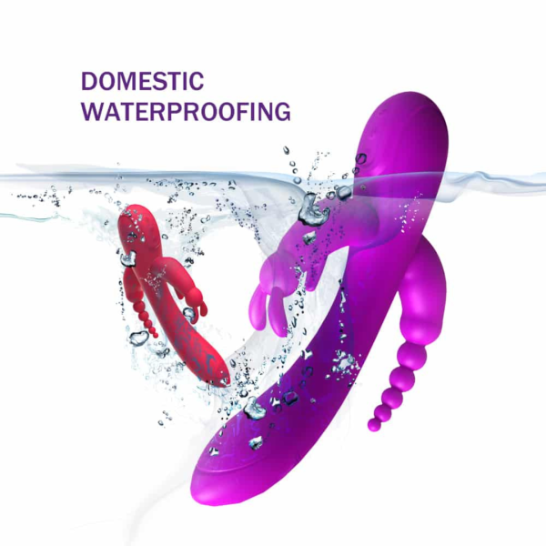 Vibrador Triplo Com Estimulador de Ponto G, Anal e Clitoris - Image 6