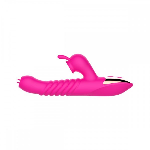 Vibrador Com Vai e Vem e Língua + Estimulador com Sucção USB - Image 3