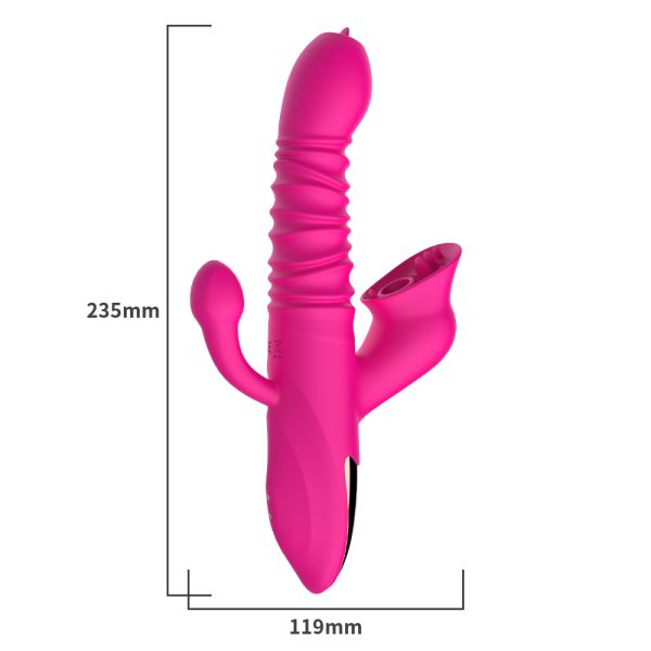 Vibrador Triplo Estimulador De Ponto G, Clitóris e Anal DIBE - Image 6