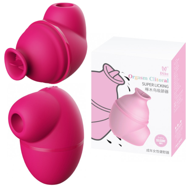 Vibrador Com Estimulador de Sucção e Língua - Super Licking