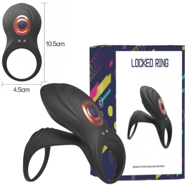 Anel Peniano Com Estimulador Massageado de Clitóris - USB