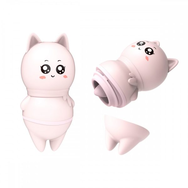 Vibrador Formato de Gato Com Língua Estimuladora de Clitoris - Image 4