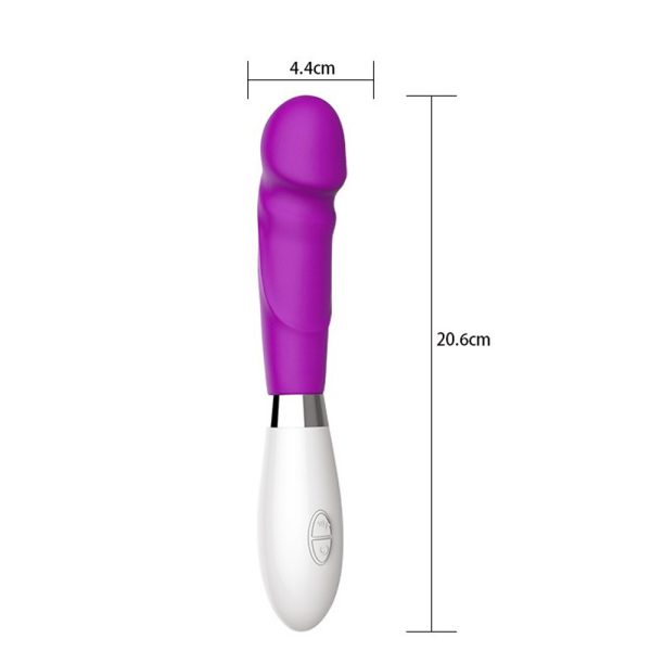 Vibrador Estimulador de Ponto G de Formato Pênis 10 Vibração - Image 4