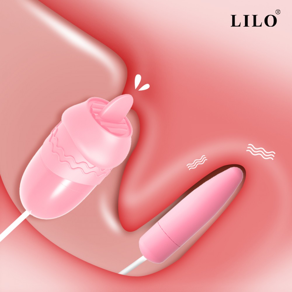 Vibrador Ponta Dupla Com Capsula e Língua Estimuladora - USB - Imagem 2