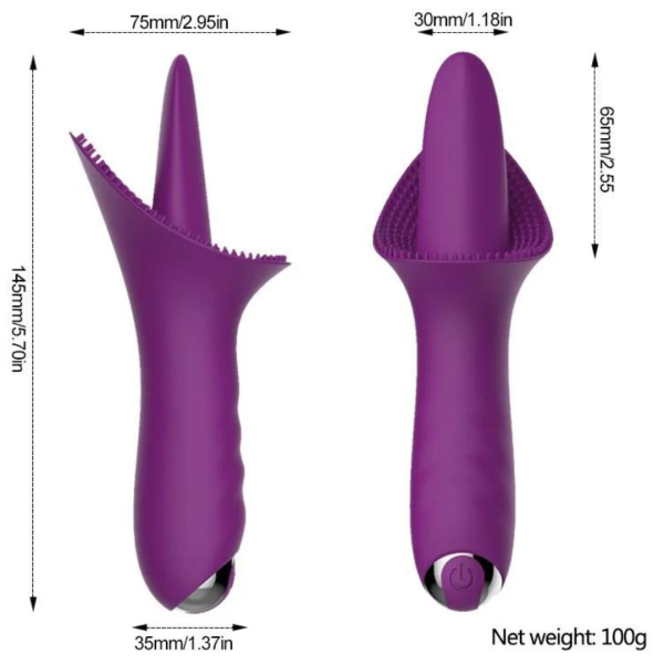 Vibrador Estimulador de Clitóris Com Cerdas Massageadoras 10 Vibrações - Image 4