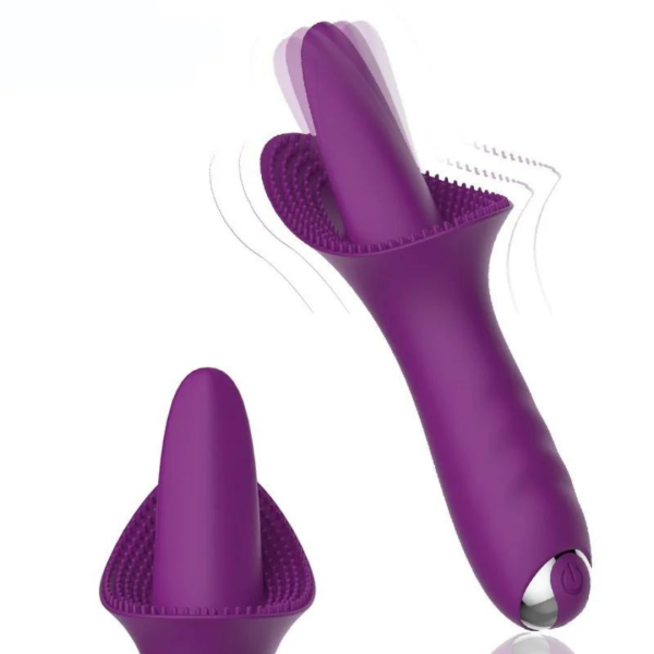 Vibrador Estimulador de Clitóris Com Cerdas Massageadoras 10 Vibrações - Image 5